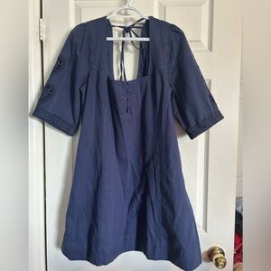 Free People Navy Blue Dress
